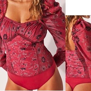 NWT FREE PEOPLE BRUNCH DATE BODYSUIT SIZE XS